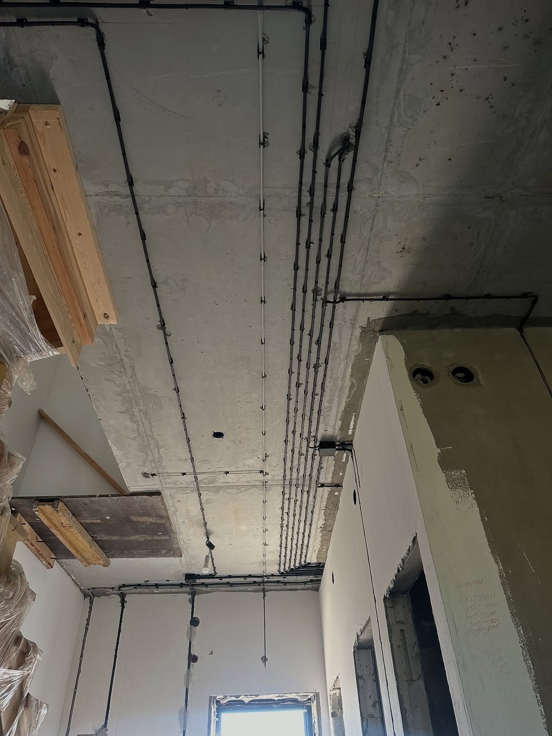 Разводка кабелей в новостройке